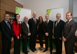 Stéphane Aymard, French Embassy in Ireland - Ciara Kirrane, Friends of the Earth Ireland - Pat Barry, IGBC - Aidan Burke, Hertz Europe Service Centre Ltd - Susan Mcgarry, Ecocem - Fintan Smyth, Saint-Gobain - Prof. J. Owen Lewis - Sean Armstrong, Department of Environment Community and Local Government