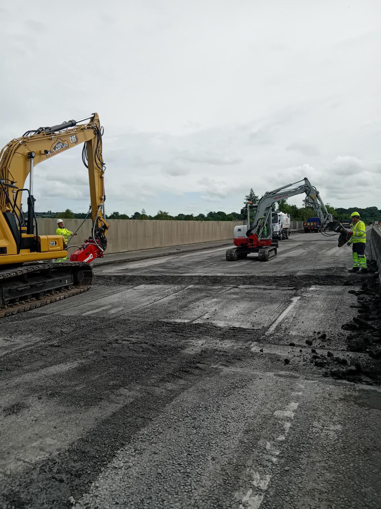Motor way maintence work by Colas JV in Athlone